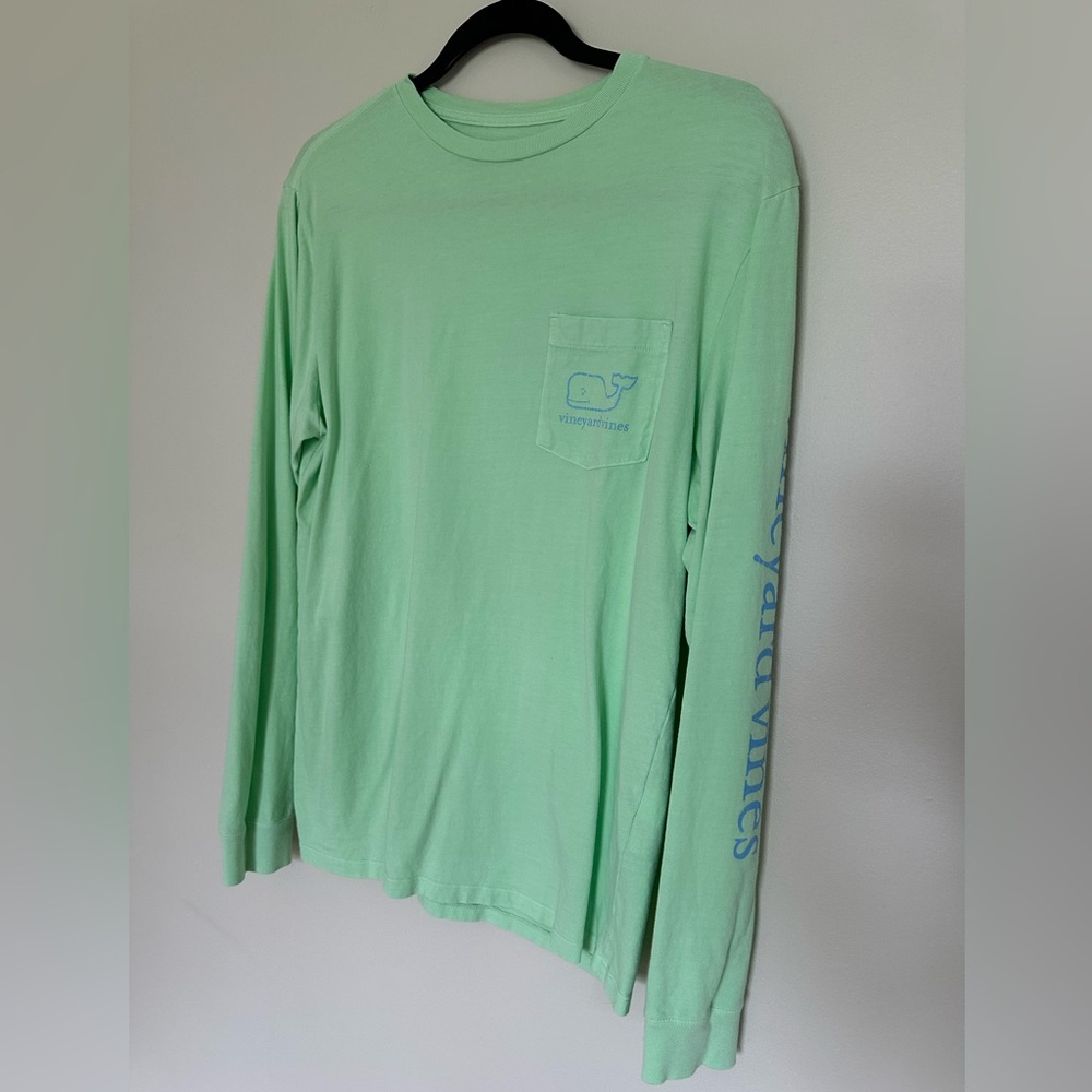 Vineyard Vines Light Green Long Sleeve Tee